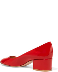 Escarpins en cuir rouges Gianvito Rossi