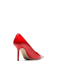 Escarpins en cuir rouges Jimmy Choo