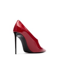 Escarpins en cuir rouges Saint Laurent