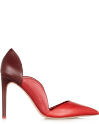 Escarpins en cuir rouges Valentino