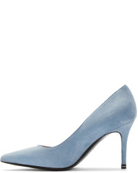 Escarpins en daim bleu clair Acne Studios