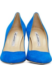 Escarpins en daim bleus Brian Atwood