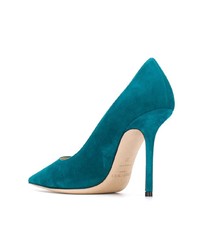 Escarpins en daim bleus Jimmy Choo