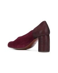 Escarpins en daim bordeaux Chie Mihara