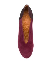 Escarpins en daim bordeaux Chie Mihara