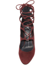 Escarpins en daim bordeaux Giuseppe Zanotti