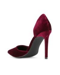 Escarpins en daim bordeaux Senso