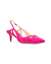 Escarpins en daim fuchsia Alexandre Birman