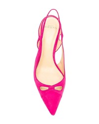 Escarpins en daim fuchsia Alexandre Birman