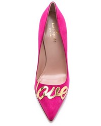 Escarpins en daim fuchsia Kate Spade