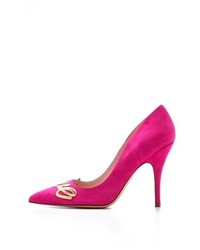 Escarpins en daim fuchsia Kate Spade