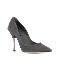 Escarpins en daim gris foncé Dolce & Gabbana