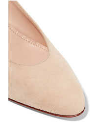 Escarpins en daim marron clair Mansur Gavriel