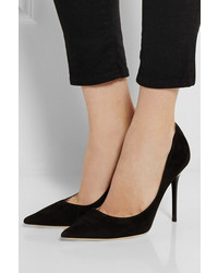 Escarpins en daim noirs Jimmy Choo