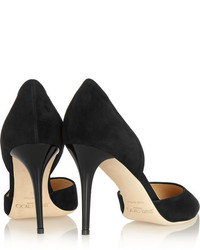 Escarpins en daim noirs Jimmy Choo