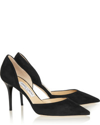 Escarpins en daim noirs Jimmy Choo