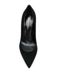 Escarpins en daim noirs Saint Laurent