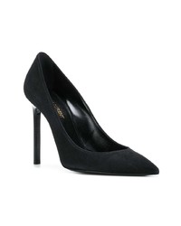 Escarpins en daim noirs Saint Laurent