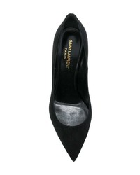 Escarpins en daim noirs Saint Laurent