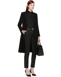 Escarpins en daim noirs Saint Laurent