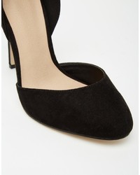 Escarpins en daim noirs Asos