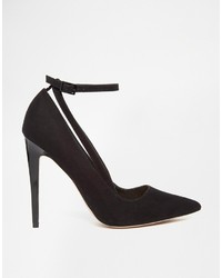 Escarpins en daim noirs Asos