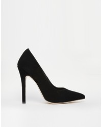 Escarpins en daim noirs Asos