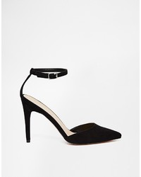 Escarpins en daim noirs Asos