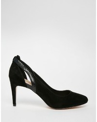 Escarpins en daim noirs Asos