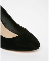 Escarpins en daim noirs Asos