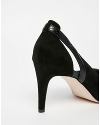 Escarpins en daim noirs Asos