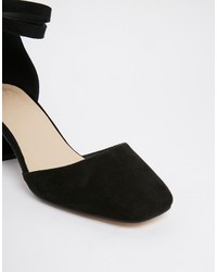 Escarpins en daim noirs Asos