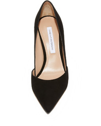 Escarpins en daim noirs Diane von Furstenberg