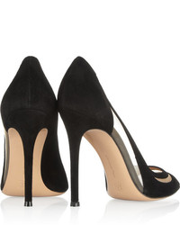 Escarpins en daim noirs Gianvito Rossi