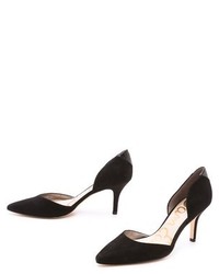 Escarpins en daim noirs Sam Edelman