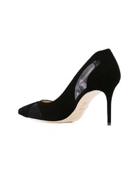 Escarpins en daim noirs Giuseppe Zanotti