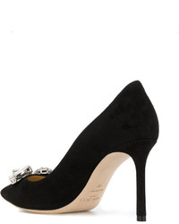 Escarpins en daim noirs Jimmy Choo