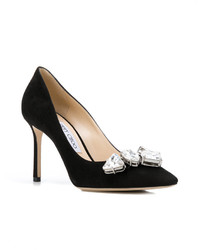 Escarpins en daim noirs Jimmy Choo