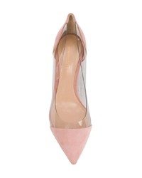 Escarpins en daim roses Gianvito Rossi