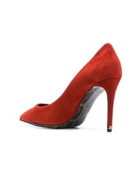Escarpins en daim rouges Dolce & Gabbana