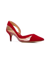 Escarpins en daim rouges Alexandre Birman