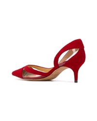 Escarpins en daim rouges Alexandre Birman