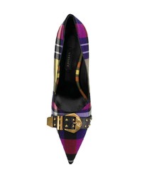 Escarpins en toile multicolores Versace
