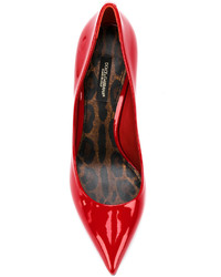 Escarpins imprimés rouges Dolce & Gabbana