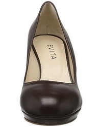 Escarpins marron foncé Evita Shoes