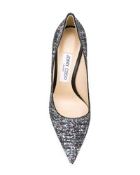 Escarpins pailletés argentés Jimmy Choo