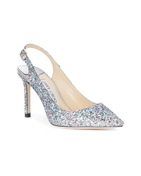 Escarpins pailletés bleu clair Jimmy Choo