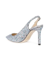 Escarpins pailletés bleu clair Jimmy Choo