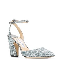 Escarpins pailletés bleu clair Jimmy Choo