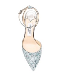 Escarpins pailletés bleu clair Jimmy Choo